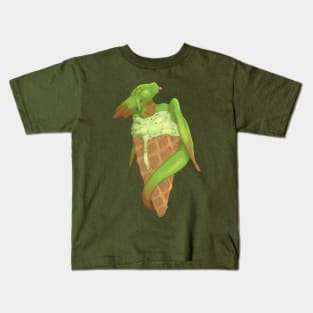 Mint Choc Ice Cream Dragon Kids T-Shirt